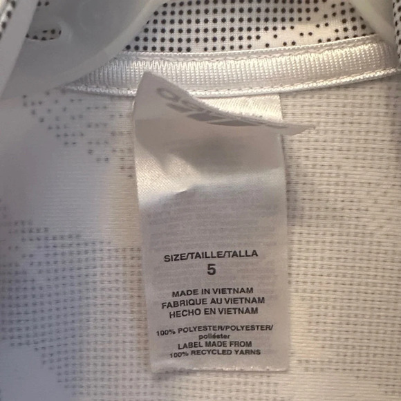 Adidas Kids White and Gray Patterned Hoodie - Picture 2 of 5